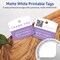 Avery Printable Arched Square Printable Tags, Sure Feed Technology, 2" x 2-3/16", Matte White Cardstock, Print-to-The-Edge, Laser/Inkjet Printable, 120 Total